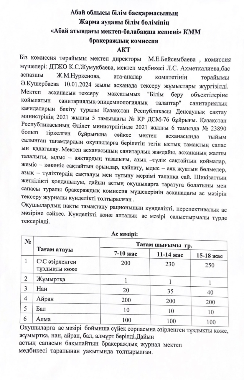 Бракераждық комиссия