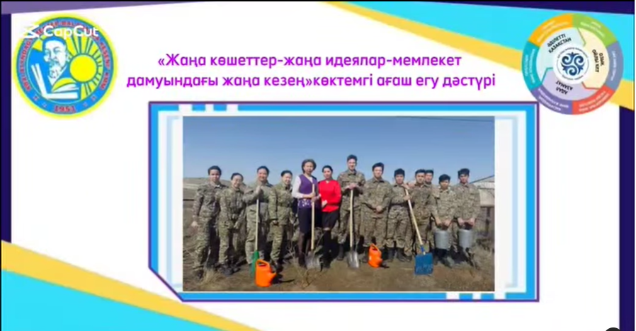 “Жаңа көшеттер – жаңа идеялар – мемлекет дамуындағы жаңа кезең”