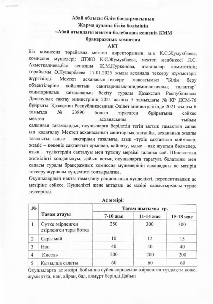 Бракераждық комиссия